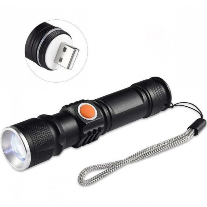 Ручний ліхтар X-Balog BL-515, Li-ion 18650, Zoom, ЗУ USB
