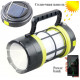 Фонарь для кемпинга 910-LED+COB, power bank, Li-Ion, солн. бат, ЗУ microUSB, Красный, Белый