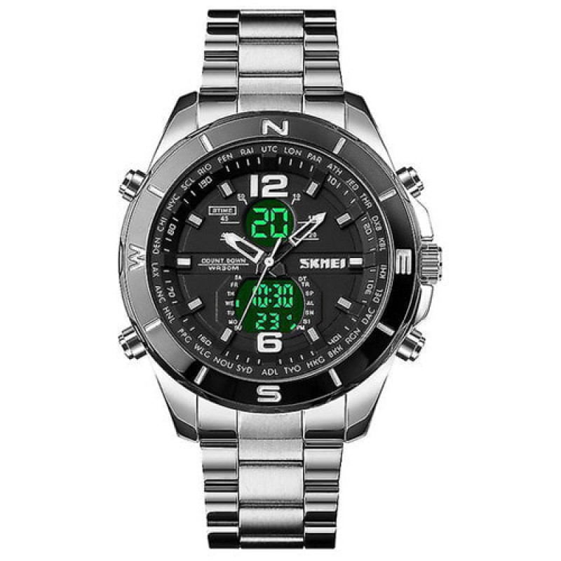 Часы наручные SKMEI 1670SIWT, SILVER-WHITE, 9772