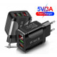 СЗУ Мережева зарядна пристрій PD PKG025 20W, 2*USB, QC3.0 LED