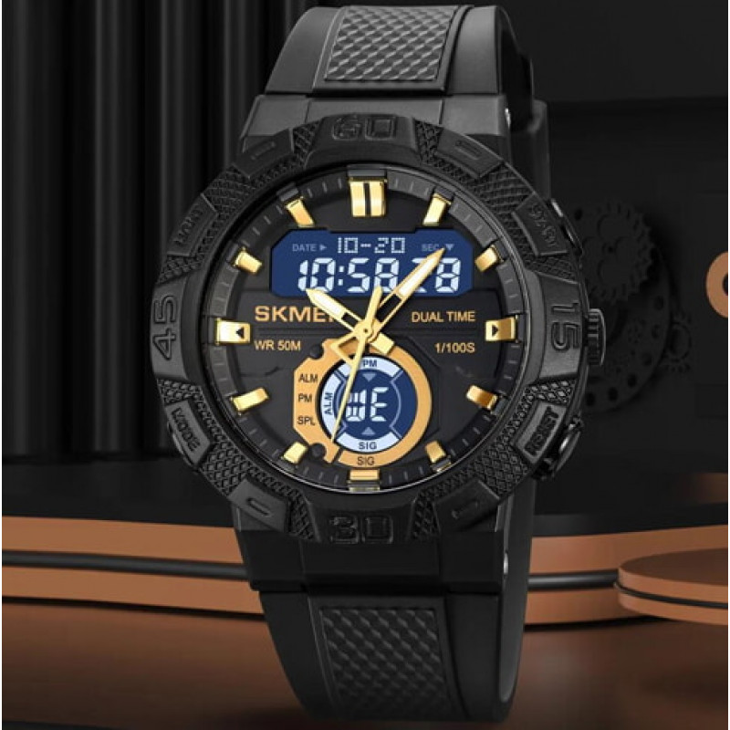 Часы наручные SKMEI 1881GDBK, GOLD-BLACK, 10276