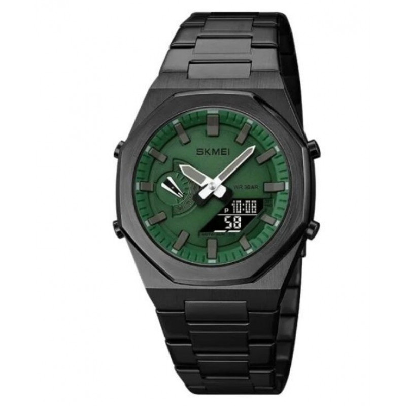 Часы наручные SKMEI 1816BKGNBK, BLACK/GREEN-BLACK