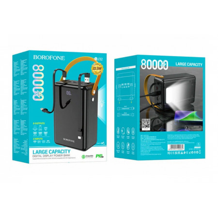Повербанк BOROFONE BJ32 80000 mAh PD 20W+QC3.0, 9575