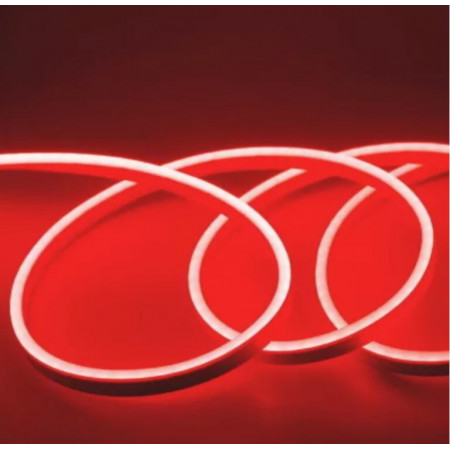 Лента силиконовая LED NEON Красный 5м 12V-220V /0718