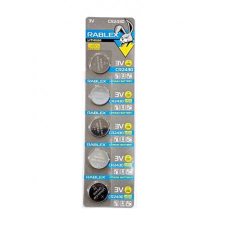 Батарейки-Таблетки Rablex CR2430/3V блистер 5шт.