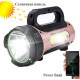 Ручной фонарь T93-LED+COB, Белый, Красный, powerbank, Li-Ion аккум., солн., батарея, ЗУmicroUSB,