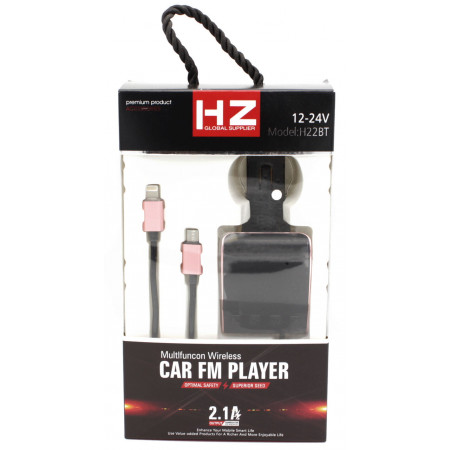 FM Модулятор для Авто HZ H22BT, Bluetooth, MP3, USB, AUX