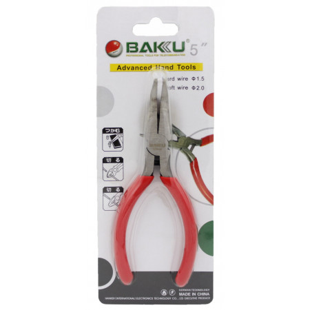 Кутові плоскогубці BAKU BK-055 125 мм