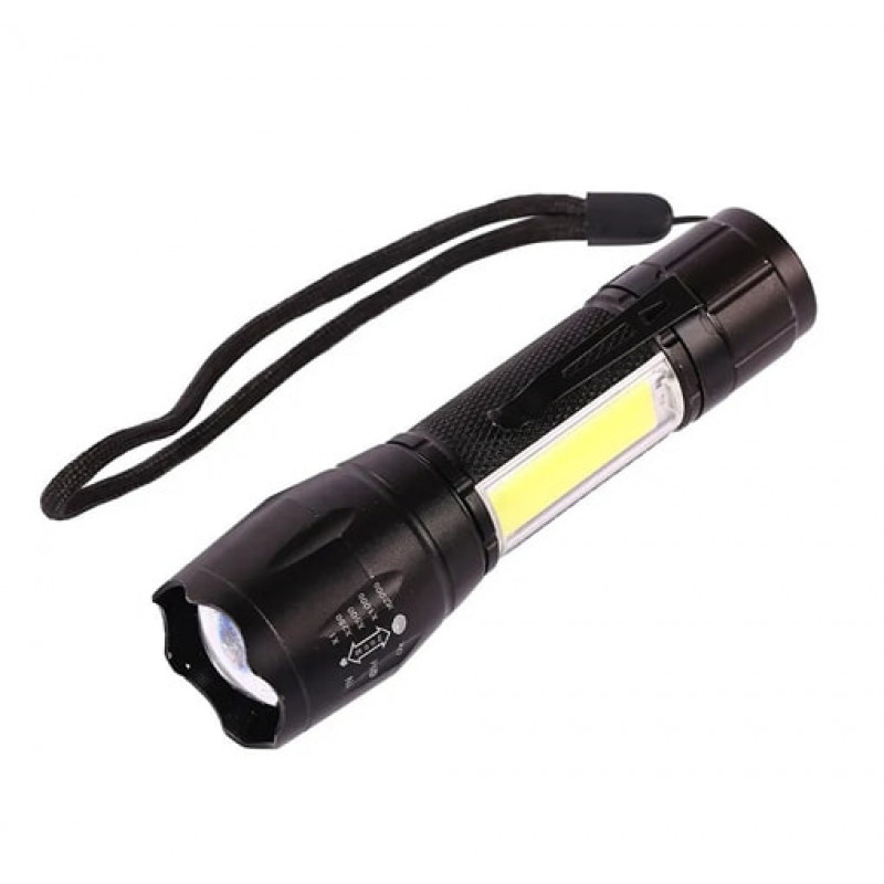 Ручной фонарь Police W601, Li-Ion аккум., ЗУ microUSB, zoom, красный и белый свет
