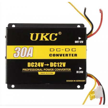 Перетворювач UKC DC/DC 24v-12v 30A / 3398