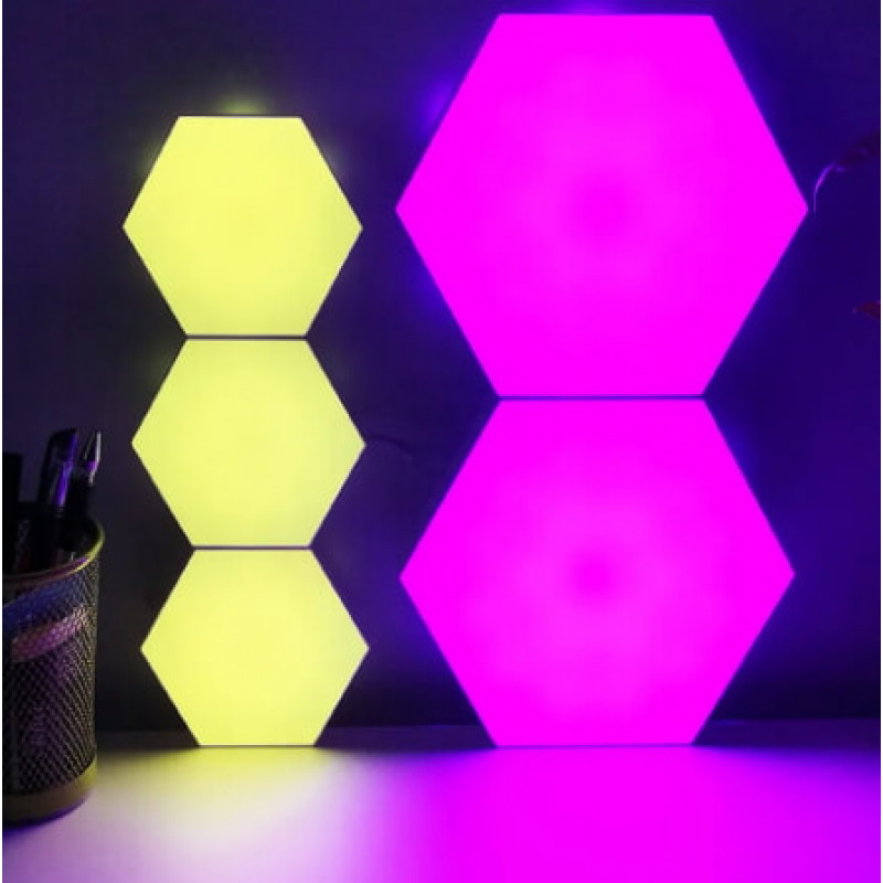 Ночник LED Pinto 3шт, N359, пульт, разные цвета, сенсор прикосновения, 3xR3