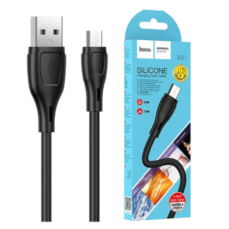 Кабель USB HOCO X61 MicroUSB 3.0A, 1м