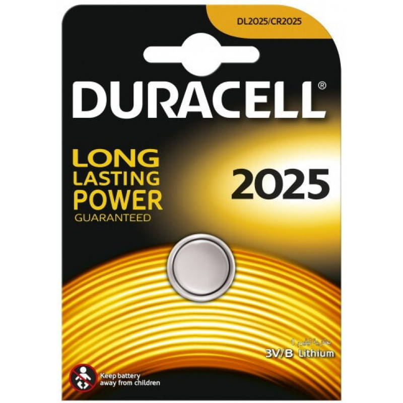Батарейки-Таблетки Duracell CR2025 / 3V блистер 2шт.