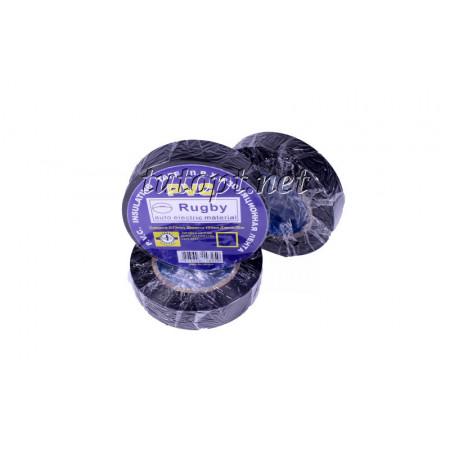 Изолента  Rugby / PVC / 30м черная (реальный метраж меньше)