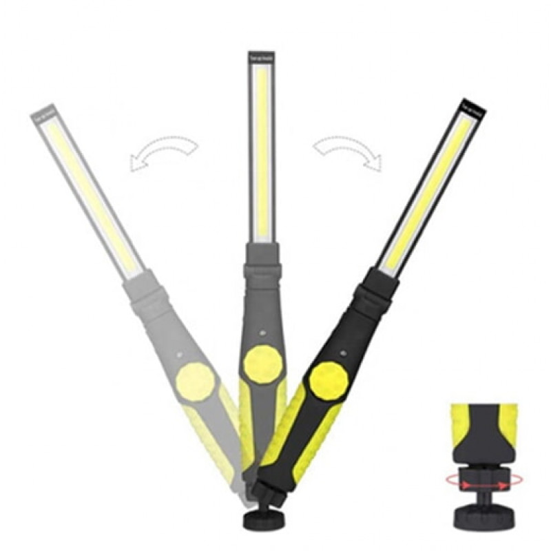 Ліхтар для кемпінгу W55-COB, Li-Ion акумулятор, магніт, ЗУ microUSB