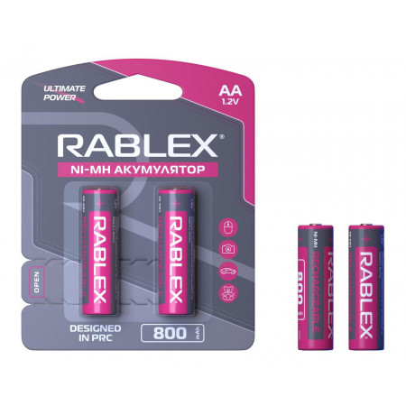 Акумулятор Rablex HR6/AA Ni-MH 800mAh 1.2V 1 шт.