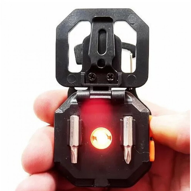 Ліхтар для кемпінгу LL-201, RB438, білий, жовтий, червоний, type-c, індикатор, магніт, карабін, запальничка