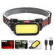 Налобный фонарь Bailong BL-008+COB, белый, красный, li-ion аккумулятор, micro USB, 8773