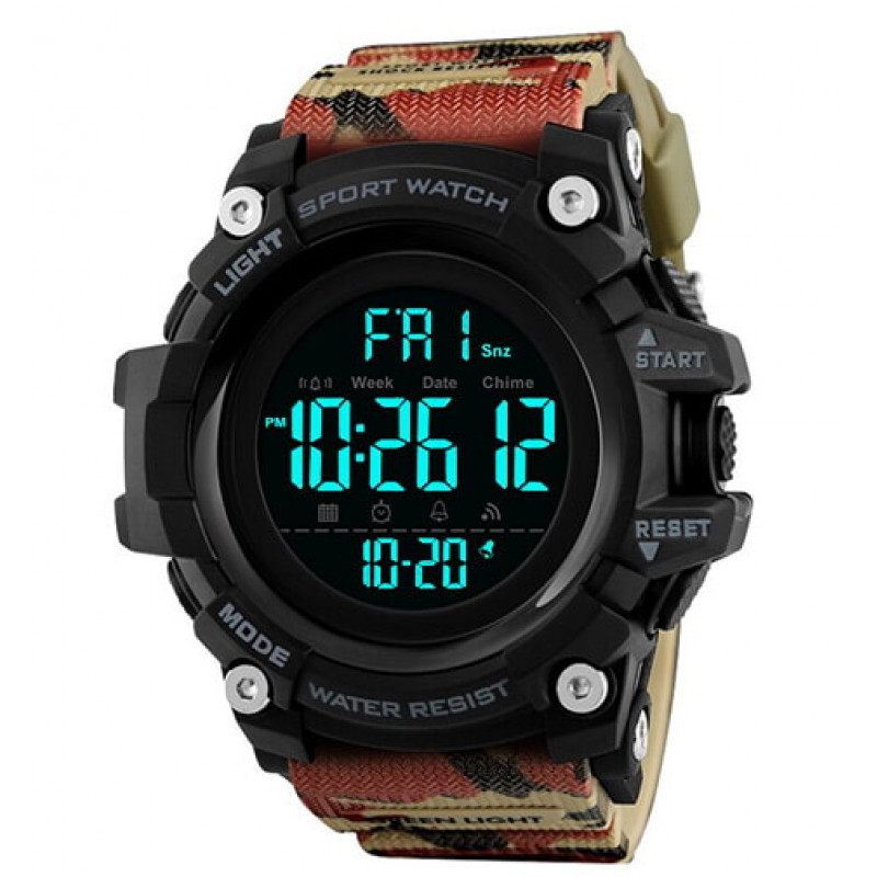 Часы наручные SKMEI 1384CMRD, CAMOUFLAGE, 6009