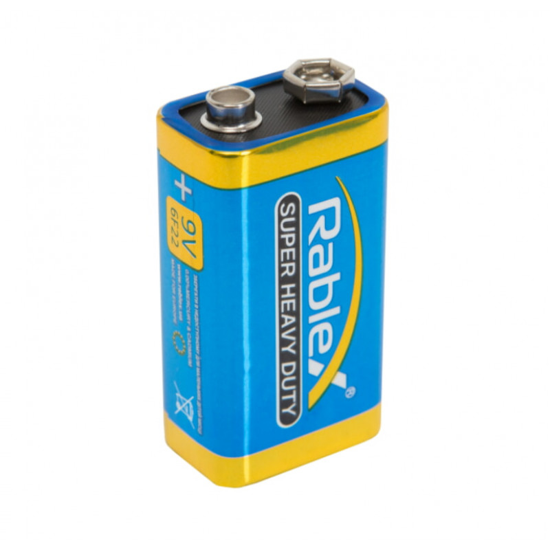 Батарейка Rablex Крона 6F22 / 9V / сольова