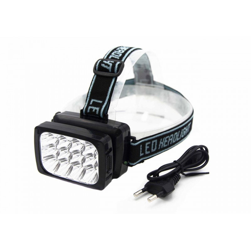 Налобный фонарь Yajia YJ-1837, Аккумулятор, 12LED