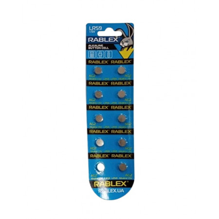 Батарейки-Таблетки Rablex LR56/AG2/1.5V блистер 10шт.