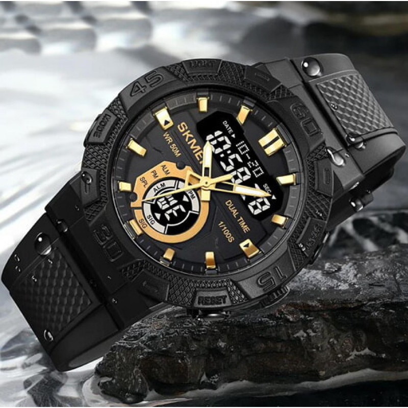 Часы наручные SKMEI 1881GDBK, GOLD-BLACK, 10276