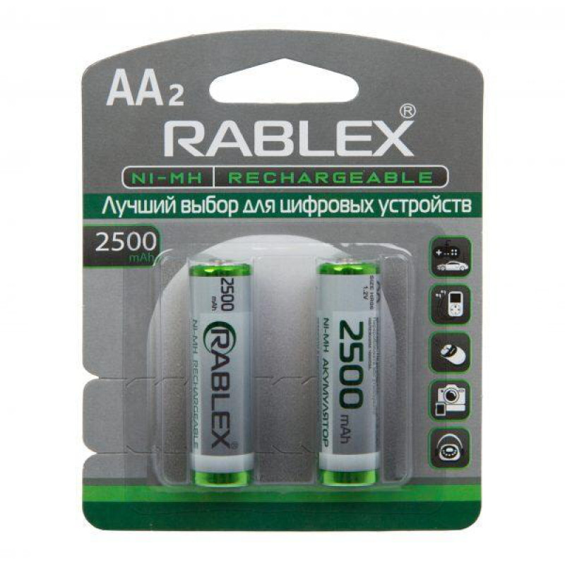 Акумулятор Rablex HR6/AA Ni-MH 2500mAh 1.2V 1 шт.