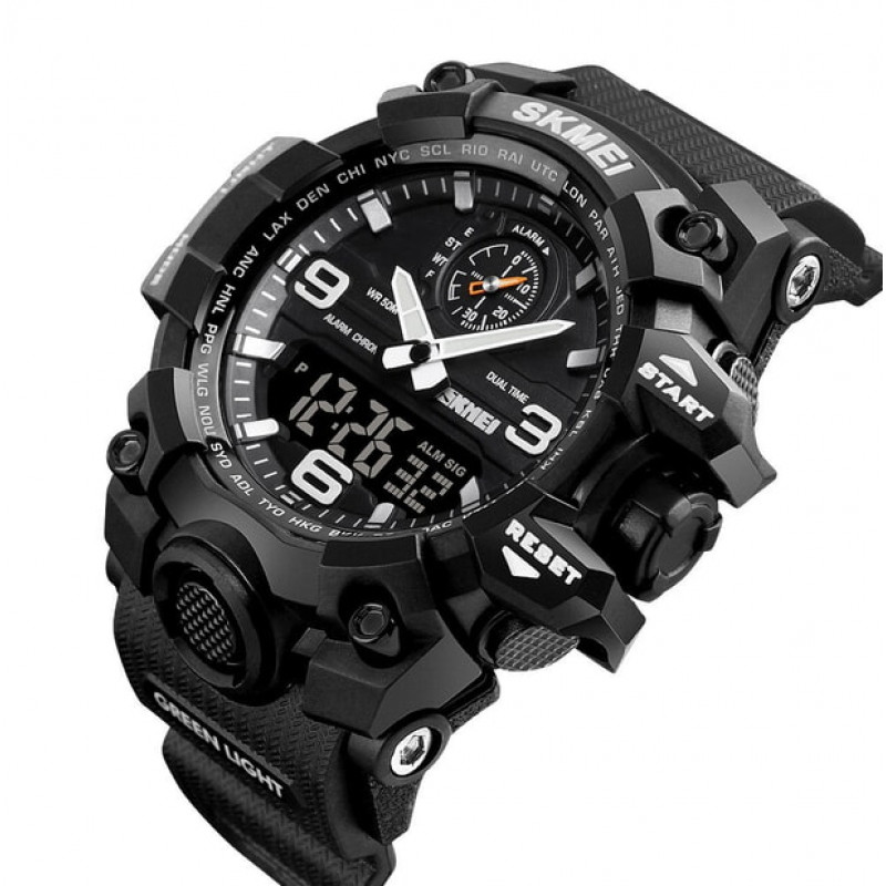 Часы наручные SKMEI 1586BK, BLACK, 9768
