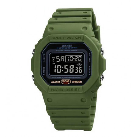 Часы наручные SKMEI 1628AGBK, ARMY GREEN-BLACK, 10254