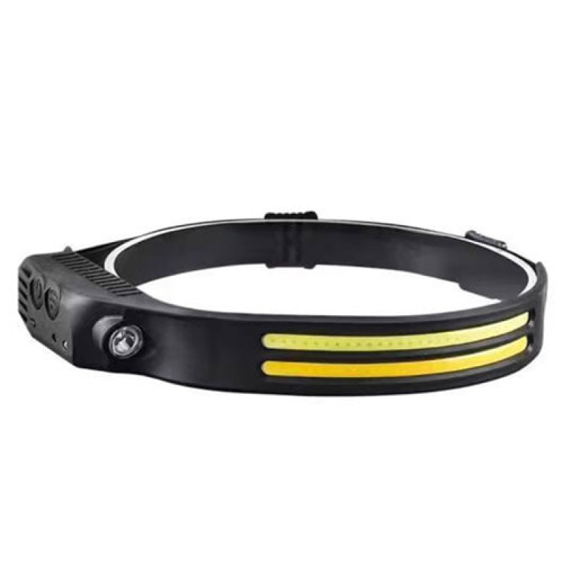 Налобный фонарь Bailong BL-W689-LM+2COB, Белый, Жёлтый, Motion Sensor, Li-Ion аккум., ЗУ Type-C, Box
