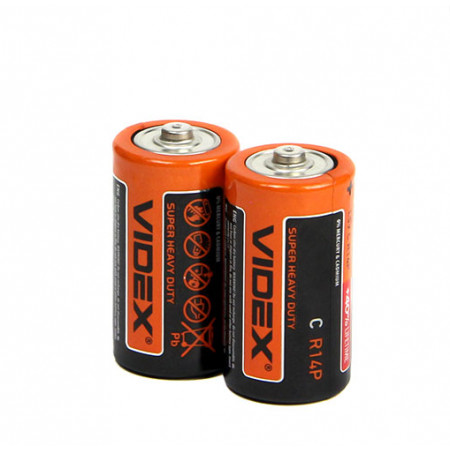 Батарейка Videx R14P(C) сольова