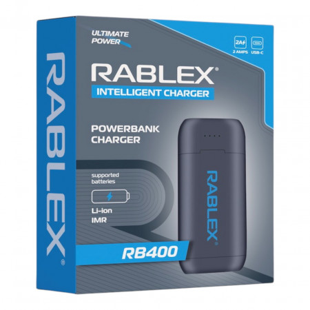 Зарядное устройство Rablex RB400 с функцией Power Bank / 18650/