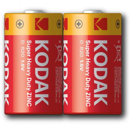 Батарейка KODAK Super Heavy Duty R20P (D) / солевая
