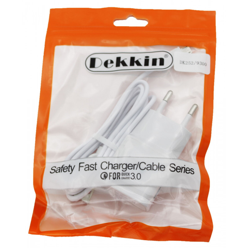 Сетевое зарядное устройство Dekkin DK-677 Orange MicroUSB DC5V-2.1 A / USB x 1
