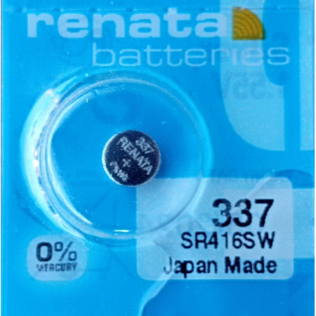 Батарейки-Таблетки Renata 337 / SR416/ 10шт. на блистере