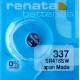 Батарейки-Таблетки Renata 337 / SR416/ 10шт. на блистере