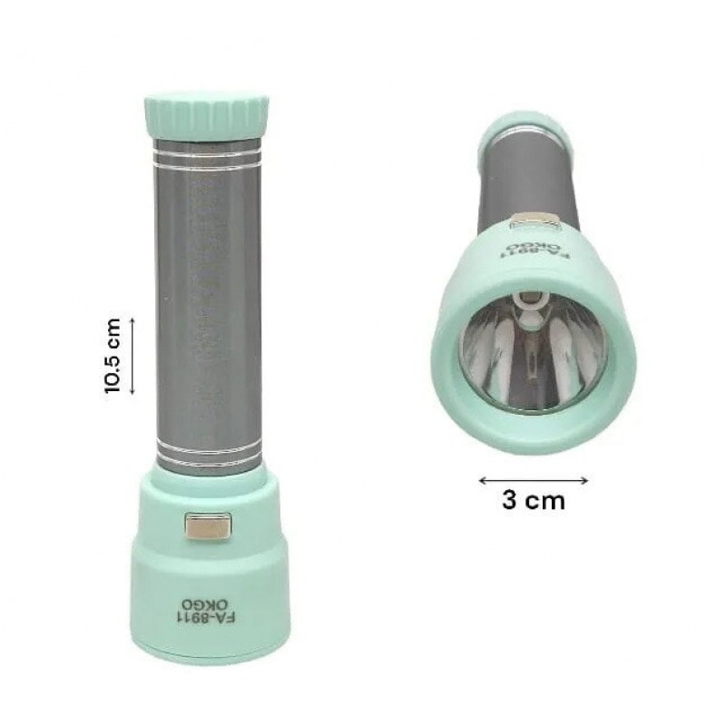 Ручной фонарь разборной RB293, Okgo fa-8911, 18650, microUSB