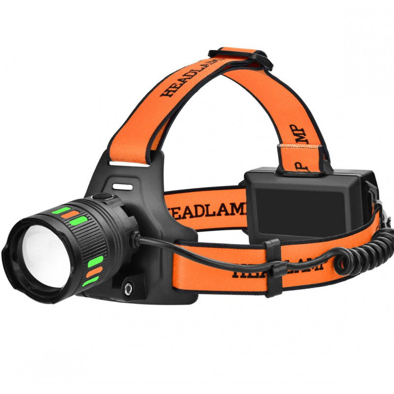 Налобный фонарь PL-179, T203, TG LED, 2х18650, ЗУ Type-C