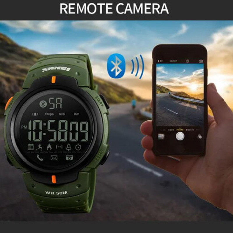 Часы наручные SKMEI 1301AG, ARMY GREEN, Smart Watch, 10239