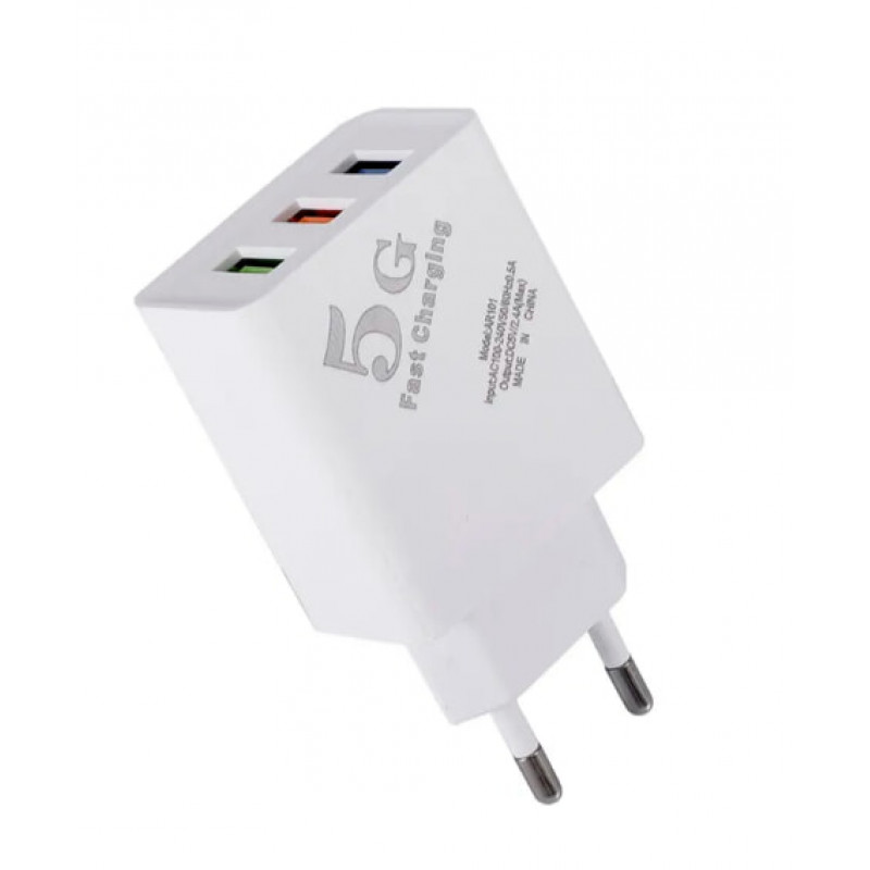 СЗУ Сетевое зарядное устройство PD AR101 5G, 3*USB,