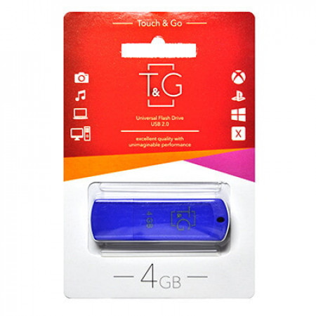 USB флеш накопитель T&G 4GB/ TG011-4GBBL (Гарантия 3года)