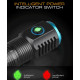 Ручной фонарь Rablex RB902, Li-ion 18350, Zoom, ЗУ Type-C,