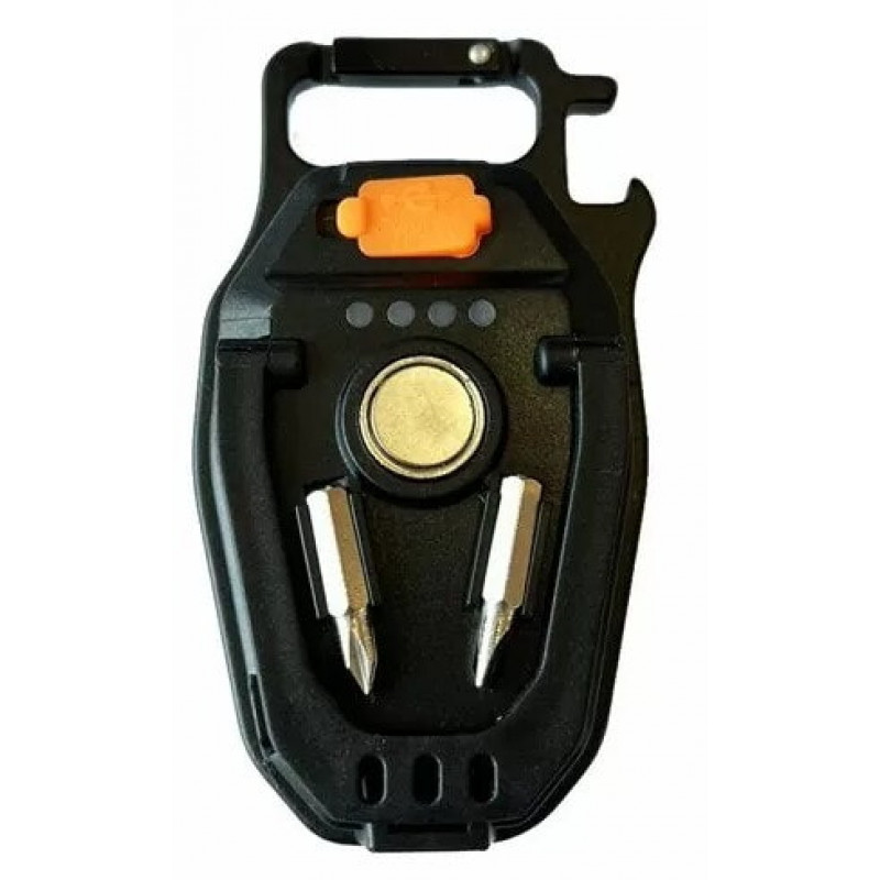 Ліхтар для кемпінгу LL-203-COB, білий, жовтий, червоний, type-c, індикатор, магніт, карабін