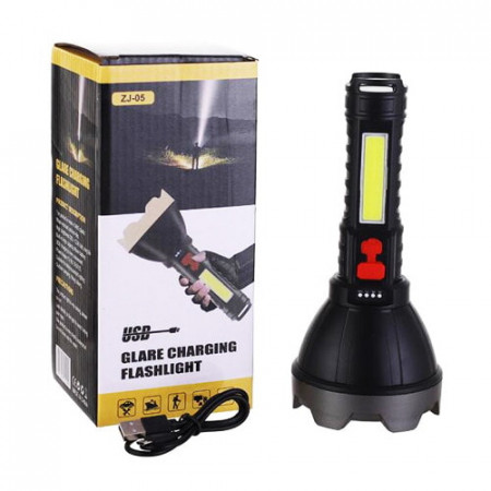Ручний ліхтар ZJ-05-OSL, COB, ЗУ micro USB