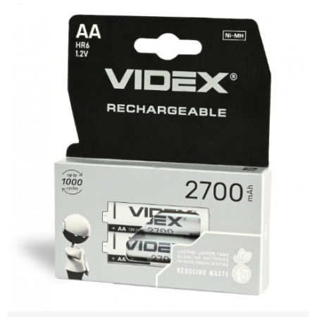 Акумулятор VIDEX HR6 AA Ni-MH 2700mAh 1.2V 1 шт.