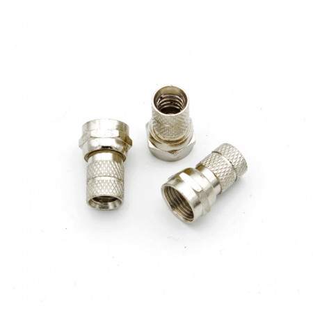Штекер F роз'єм RG-6 (size 18mm) цинк