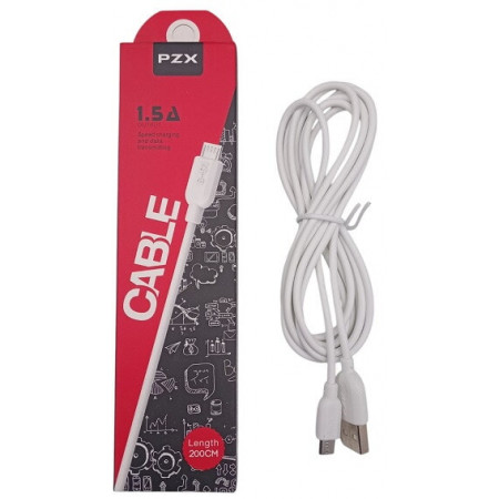 Кабель USB PZX S-01 2M MicroUsb / длинна 2 метра