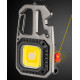 Фонарь для кемпинга PL412, W5137 COB, желтый, красный, type-c,индикатор, карабин, мультитул