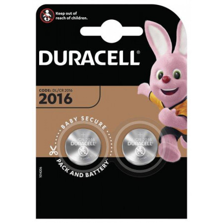 Батарейки-Таблетки Duracell CR2016 / 3V  блистер 5шт.